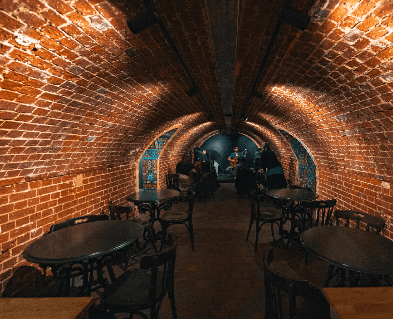 The Havana's brick-vaulted cellar room